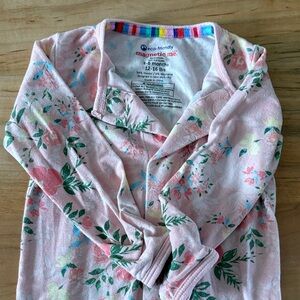 Magnetic Me Pink and Green Floral onesie
